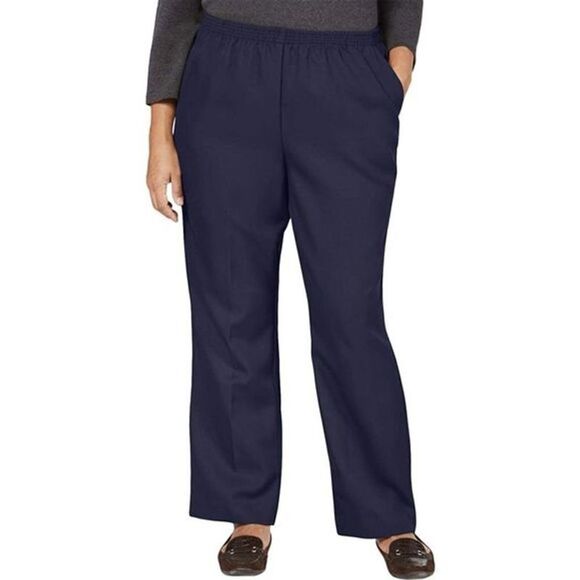 Karen Scott Elastic Pull On Straight Leg Pants 3x - Picture 1 of 11